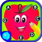 connect the dots abc kids game android application logo